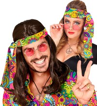 Hippie čelenka mír & láska