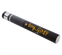 Vystřelovací konfety růžové, gender reveal (40 cm)