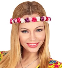 Dámská čelenka barevné květinky