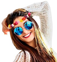 Dámská čelenka s květinkami