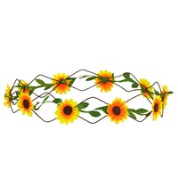 Hippie čelenka s květinami