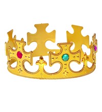 Zlatá královská koruna s kameny
