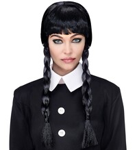 Dámská paruka Wednesday Addams s copy