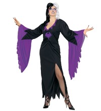Dámský kostým Morticia s fialovými detaily