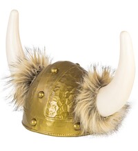 Delux vikingská helma s kožíškem