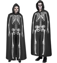Černá kápě kostlivec,150 cm