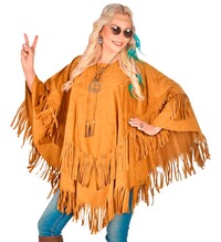 Dámské semišové poncho