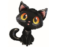 Foliový balónek Halloween černá kočka