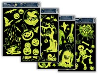 Okenní fólie halloween svítící, 1 ks