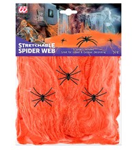 Oranžová pavučina s pavouky, 50 g