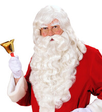 Pánská paruka Santy Clause s vousy a obočím