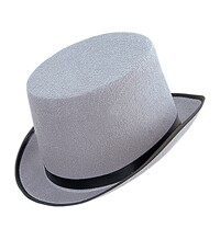 Velký šedý klobouk