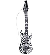 Nafukovací kytara černo-bílá 105 cm