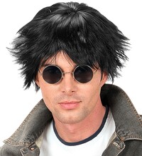 Pánská paruka popstar, černá