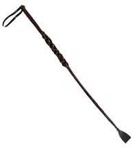 Žokejský bič s koženým vzhledem 60 cm