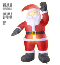 Nafukovací svítící figurka Santa Clause 244cm
