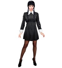 Šaty Wednesday Addams s límečkem
