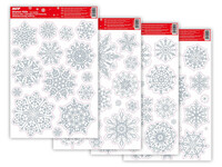 Okenní fólie vánoce glitr 20x30cm