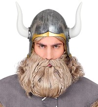 Vikingská helma se zahnutými rohy