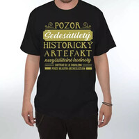 Tričko Pozor Artefakt - šedesátka