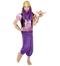 Dívčí kostým arabské princezny ve fialové barvě