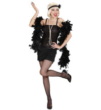 Flapper tanečnice,dámský kostým s čelenkou