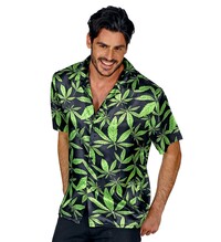 Košile s krátkým rukávem s motivem marihuana