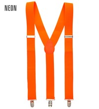 Neonově oranžové kšandy