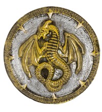Štít s drakem a držadly, 48 cm