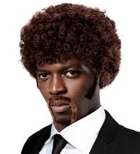 Afro sada Pulp Fiction (paruka, pejzy, knír)