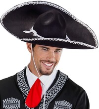 Černé sombrero 55 cm