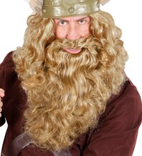 Pánské blond vousy s knírkem