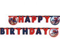 Girlanda Happy Birthday s tématem spiderman (200cm)