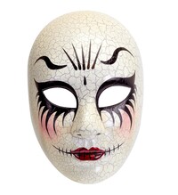 Halloweenská maska popraskané ženy