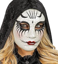 Halloweenská maska popraskané ženy