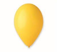 Sada 10ks nafukovacích balónků, pastelově žlutá (průměr 26cm)