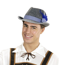 Bavorský klobouk s peřím (oktoberfest)