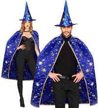 Čarodějnická sada klobouk a plášť 85cm