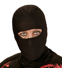 Černá maska ninja pro dospělé