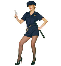 Dámský kostým policistka, modrý
