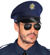Modrá policejní čepice
