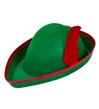 Pánský klobouk Robin Hood s peřím