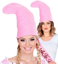Růžový klobouk skřítek (šmoula)