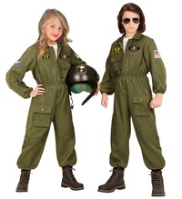 Zelený overal Top Gun pro děti