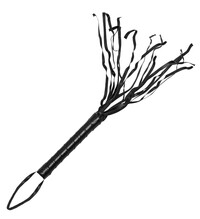Bič s koženým vzhledem 46 cm