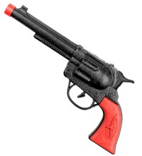 Černá kovbojská pistole (revolver) 23 cm