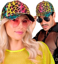 Kšiltovka s flitry s leopardím vzorem