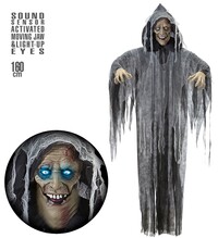 Mluvící zombie s pohyblivými ústy s blikajícíma očima