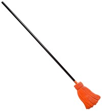 Plastové čarodějnické koště 122 cm