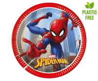 Sada papírových talířů 8ks, rozměr 23cm, Spiderman (next generation)